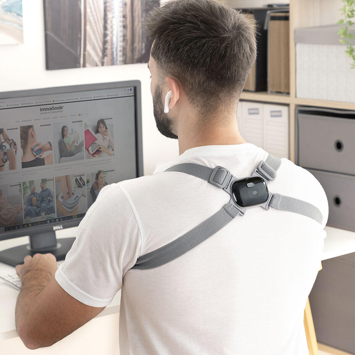 Treinador de Postura Inteligente Recarregável Viback InnovaGoods com Vibração