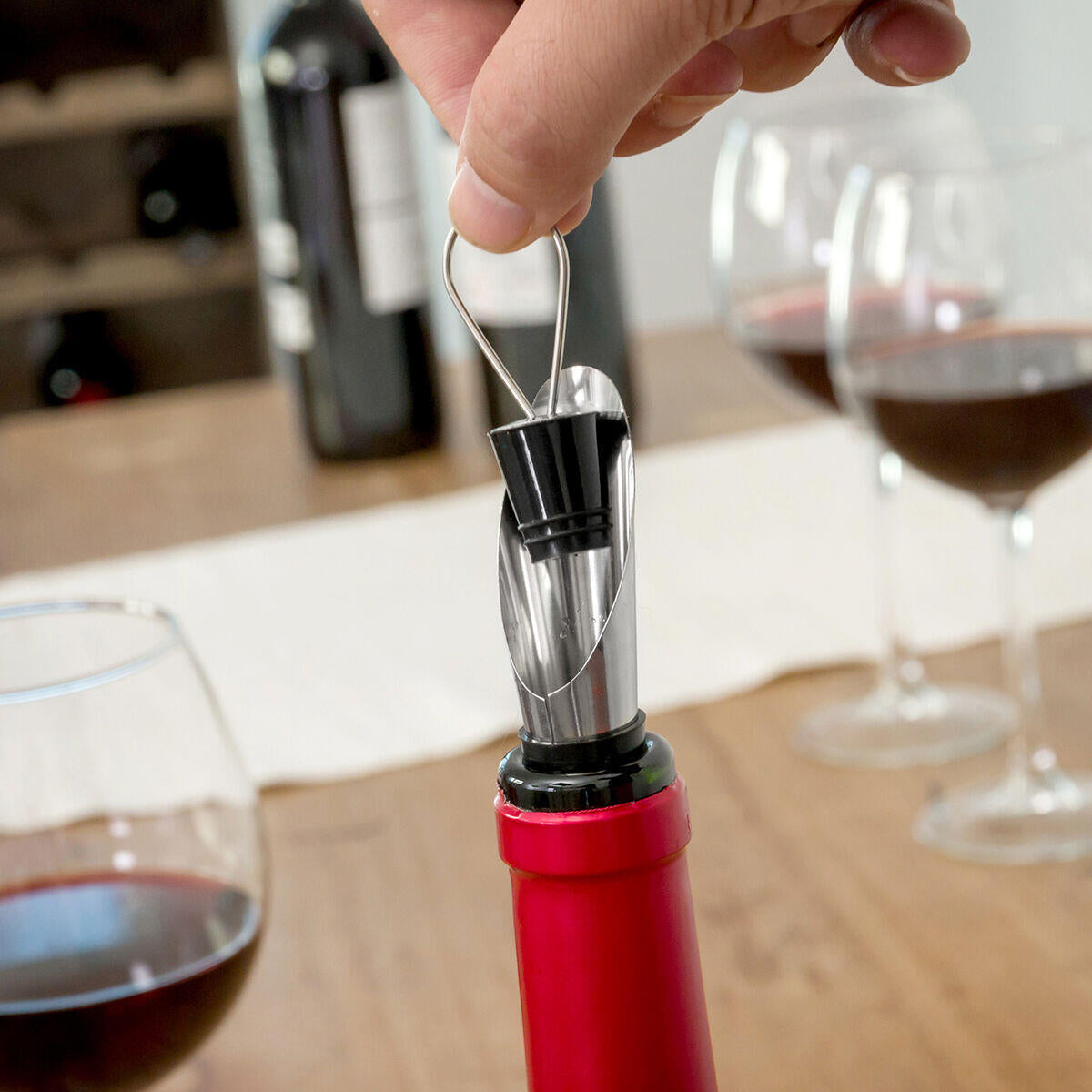 InnovaGoods Wine Bottle Case 5 Pieces