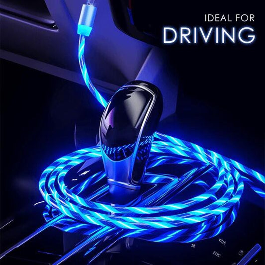 CABLE USB CON LUZ MAGNETICO, IMAN 3 EN 1